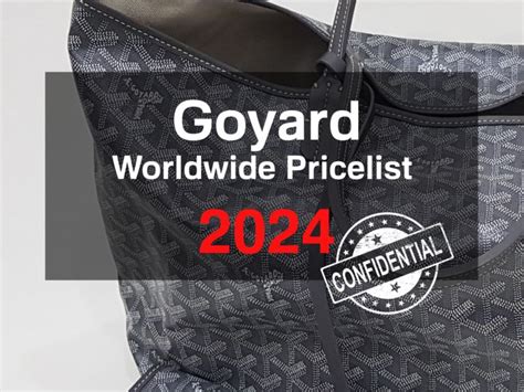 goyard 2023 prices|buy goyard in japan.